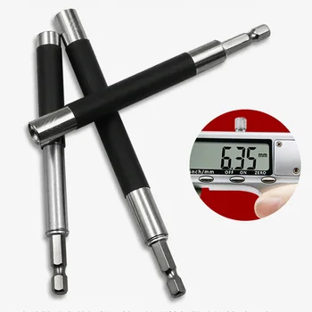 

3pcs 80/120/140mm Flexible Stretch Extension Bar for Electric Screwdriver Connecting Use 1/4 Inch Hex Shank Magnetic Bit Holder