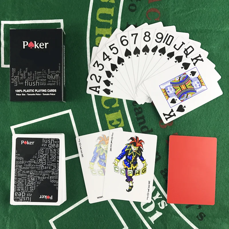 

1pcs Playing Cards Waterproof Plastic Playing Cards Playing Cards Dull Polish Poker Indoor Family Entertainment Board Games
