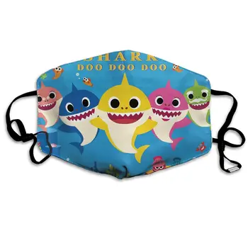 

Cartoon Sea Shark print Dustproof and windproof mask, washable and reusable, suitable for outdoor sports