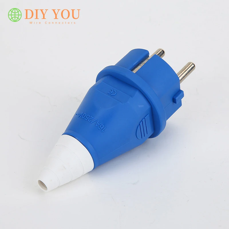 Power Plugs 16A 220V-240V 2P + E IP44 European specifications air conditioning Industrial Plug Socket cable Electric Power Connector