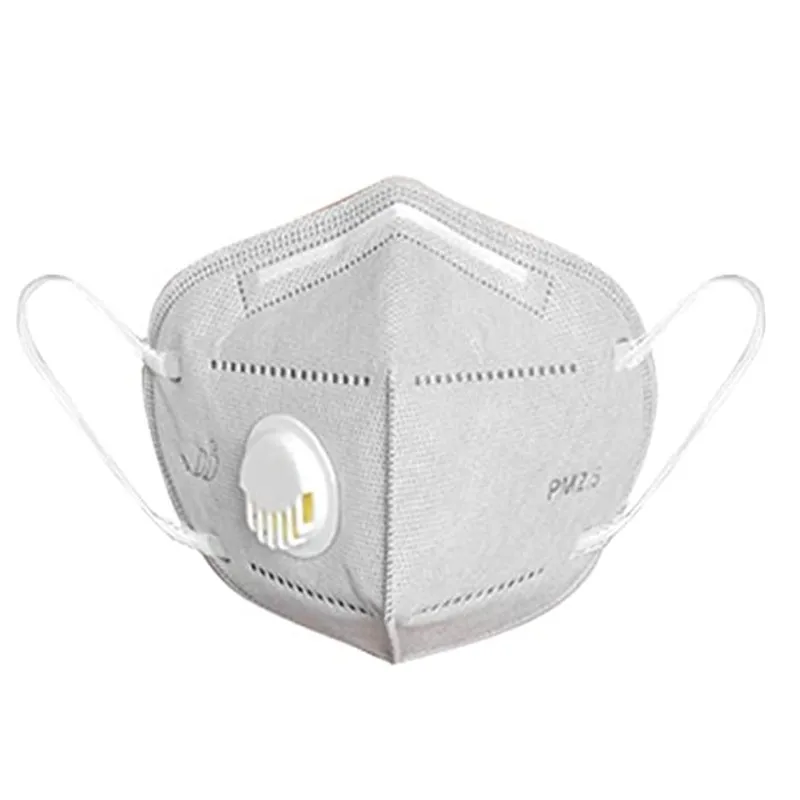 

Mask Adult Vertical Folding Nonwoven Valved Dust Mask PM 2.5 Respirator Mouth Mask With Valve Gauze Haza Mask