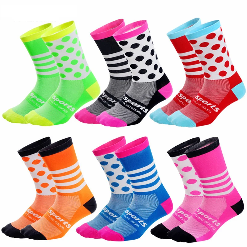 

Unisex Sport Socks Cycling Socks Sportwear Long Tube Compression Bicycle Ladies Fitness Running Socks