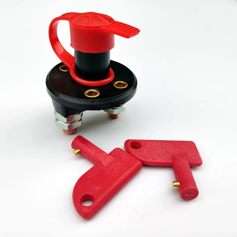 CVP 12/24V Battery Isolator Kill Switch With Key & Cover Cut off Power Kill For Car Truck Caravan Camper Accessories Boat Parts