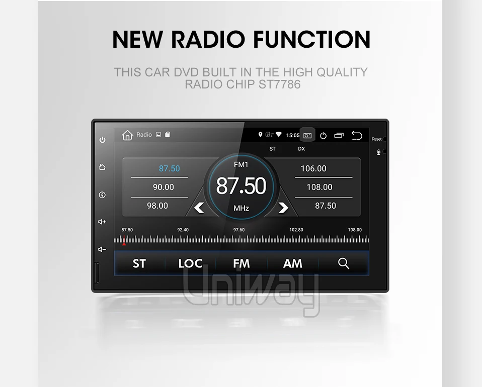 Top Uniway AWD7071  android 9.0 car dvd for nissan qashqai x-trail almera note juke universal multimedia car gps navigation player 5