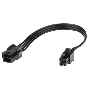

2pcs Durable 18AWG CPU Male To Female Easy Use Black Adapter Power Cord Extension Cable Computer Accessories Copper 4 Pin Long