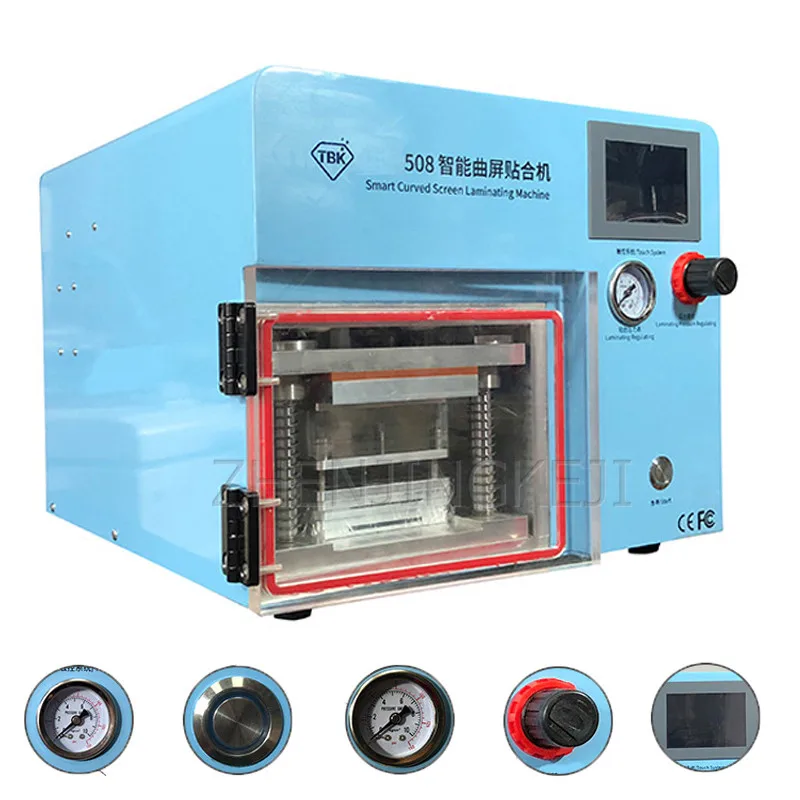 

110V/220V Curved Screen Laminating Machine Fully Automatic Vacuum Pressing Tools Defoaming Cell Phone LCD Cover Repair Equipment