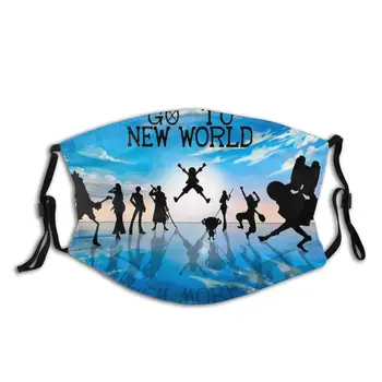 

One Piece New World Reusable Face Mask with Filter Dustproof Mask Protection Mask Respirator Mouth Muffle