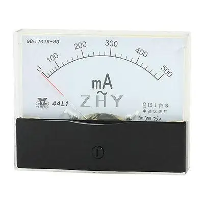 

Measurement Tool Analog Panel Ammeter Gauge AC 0 - 500mA Measuring Range