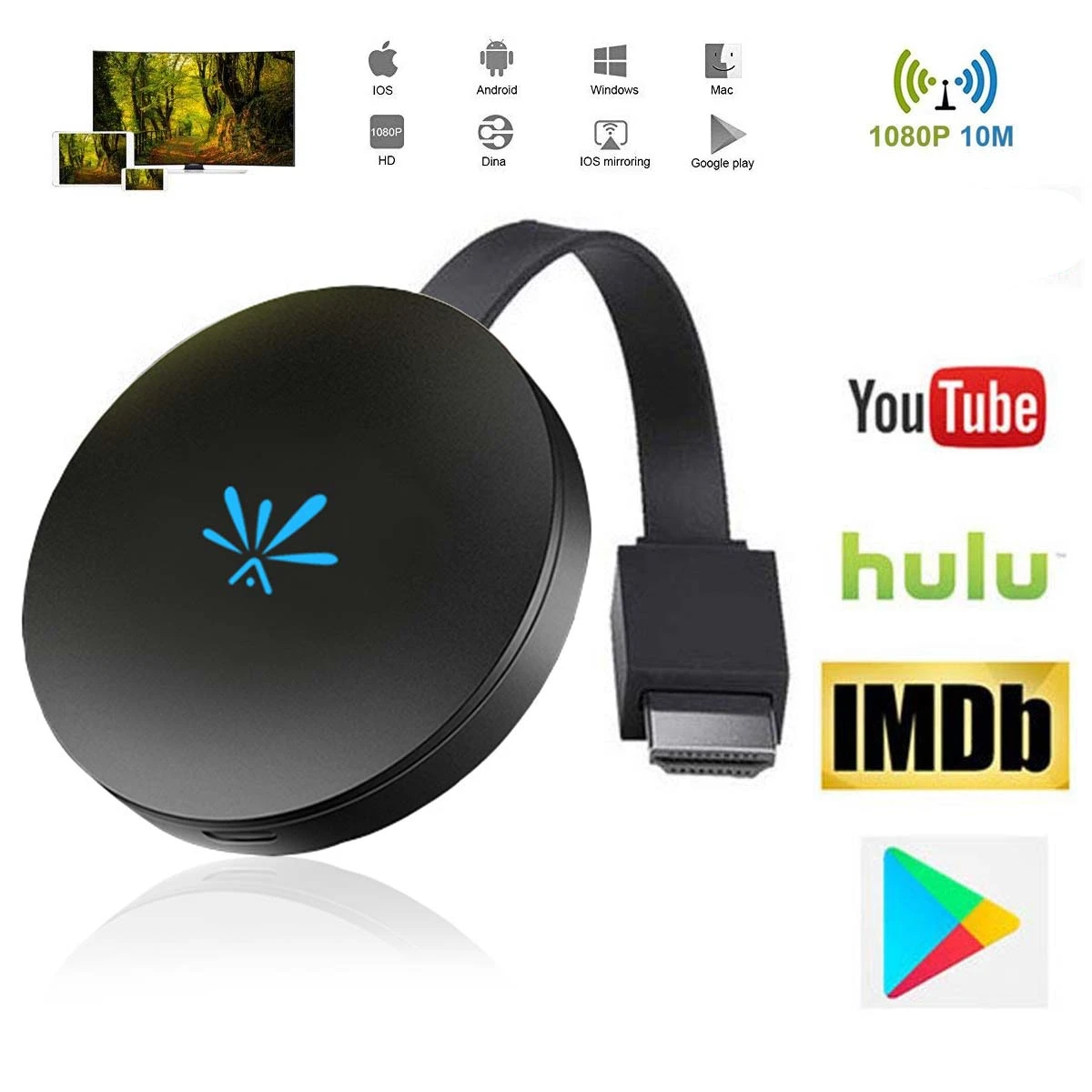 SOONHUA G6 ТВ палка 2 4 ГГц видео WiFi Дисплей ключа HD Цифровой HDMI медиа видеостример