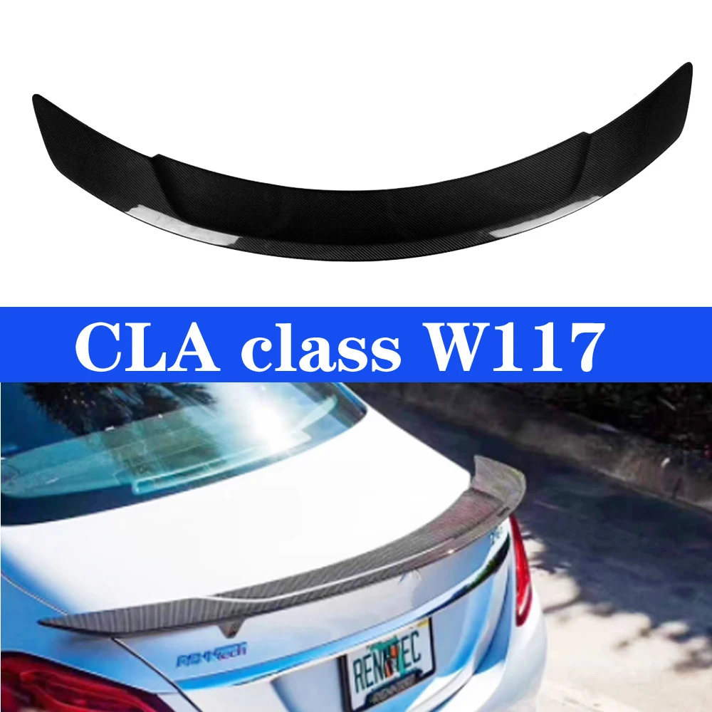 Углеродное волокно Задняя накладка на Багажник крыло для Mercedes cla класс W117 CLA250 CLA260 CLA45 2013