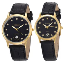 Роскошные часы для влюбленных часы с кожаным ремешком кварцевые часы со стразами модные повседневные мужские и женские часы для влюбленных часы