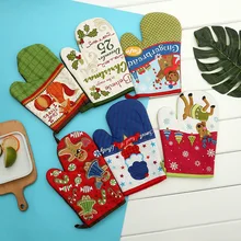 Термостойкая силиконовая перчатка для микроволновки термостойкая термозащита для выпечки перчатки на Рождество Manufac