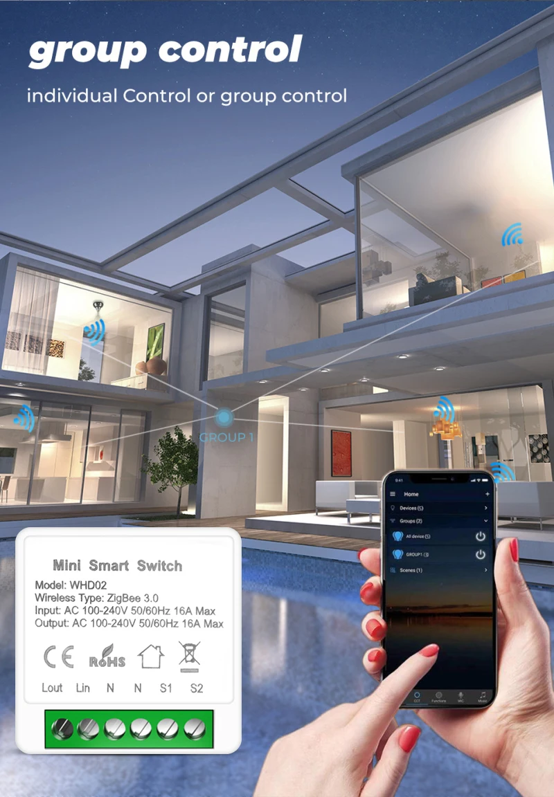 Interruptor de Luz, Trabalhar com Alexa, Google