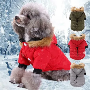 

Soft Hoodie Warm Coat Dog Clothes For Small Dogs Windproof Pet Jacket Dog Coat Winter Clothing For Chihuahua#0817g30
