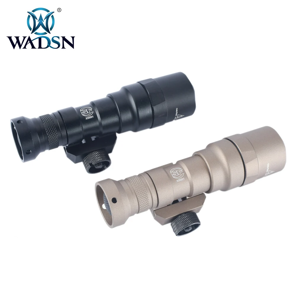 Arma de Caça Wadsn Tático Lanterna Combustível Duplo Led Scout Luz 950 Lúmen Softair Tochas Caber 20mm Ferroviário Wd04008 Luzes M300sf 14 scout luz 950 lúmen softair tochas caber