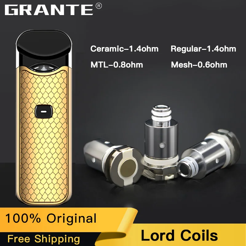 

100% Original Grante Lord Replacement Coil With Regular Mesh MTL Ceramic Coil For Lord KIt Electronic Cigarette 1pcs