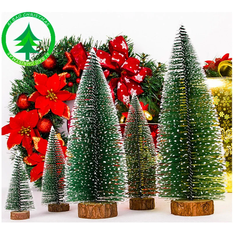 

Artificial Christmas Tree 10/15/20/25/30cm White Cedar Pines Desktop Decoration Xmas Tree Party Ornament Home Tabletop Decor