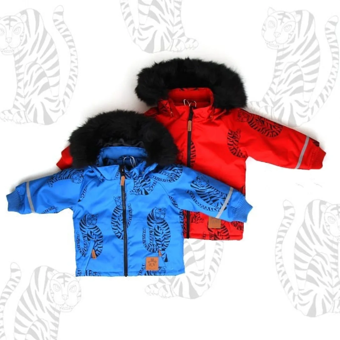 INS Hot Selling CHILDREN'S Cotton Clothes Autumn And Winter New Style Mini Men And Women Baby Printed Windproof Snow Ski Su