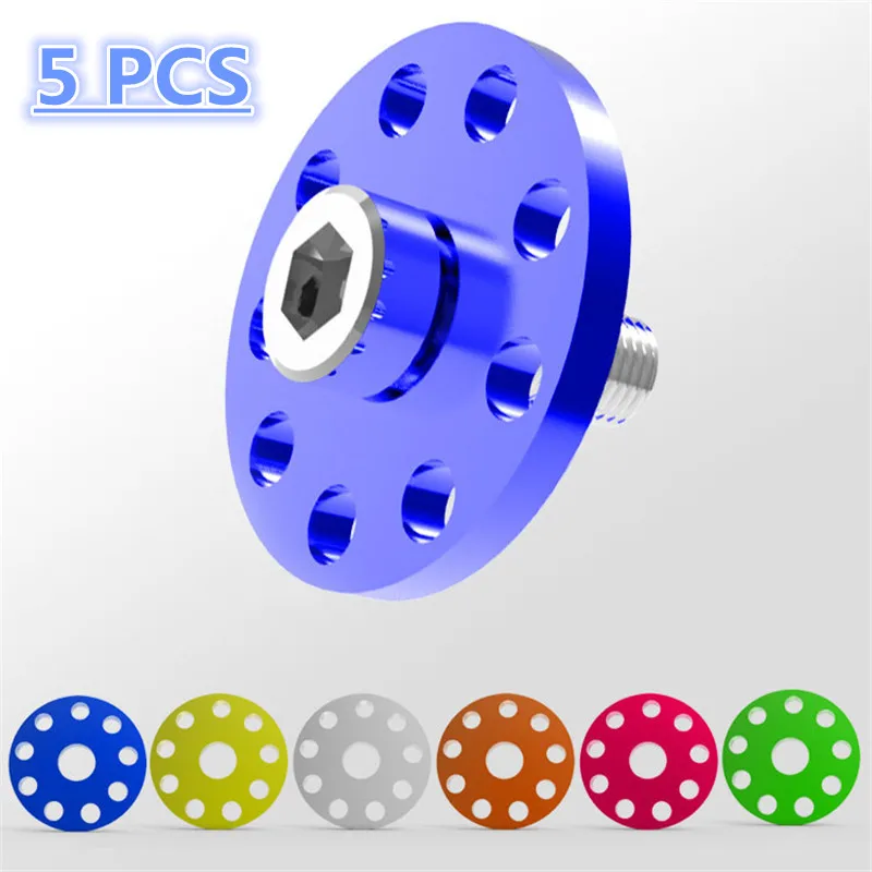 

5 PCS modified motorcycle nuts & bolts aluminum alloy motorbike gasket screw modification accessories license plate car style