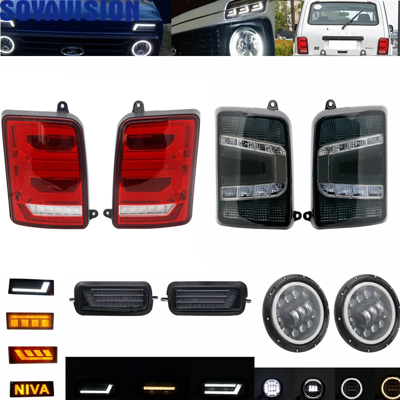 Новый автомобильный головной светильник 7 ''Светодиодный дневной бег тюнинг