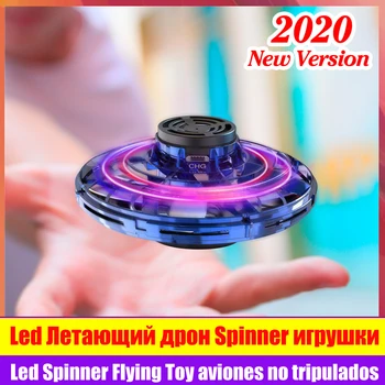 

Flynova Spinner Toy Led Flying Fingertip Gyro Auto Rotate Drone Ufo Rolling Induction Anti Stress Quadcopter Valentines Day Gift
