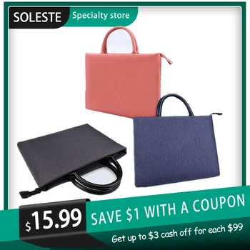 

Laptop Handbag Notebook bags for HP DELL Macbook 13.3 14.1 15.4 15.6" Portable liner bag Briefcase Waterproof Laptop case Unisex
