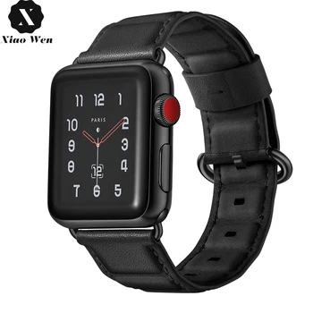 

3 Color Leather loop Bracelet 40 44mm For Apple Watch 4 5 Band Round buckle Sport Replacement Strap 38 42mm For iwatch 3 2 1 bel