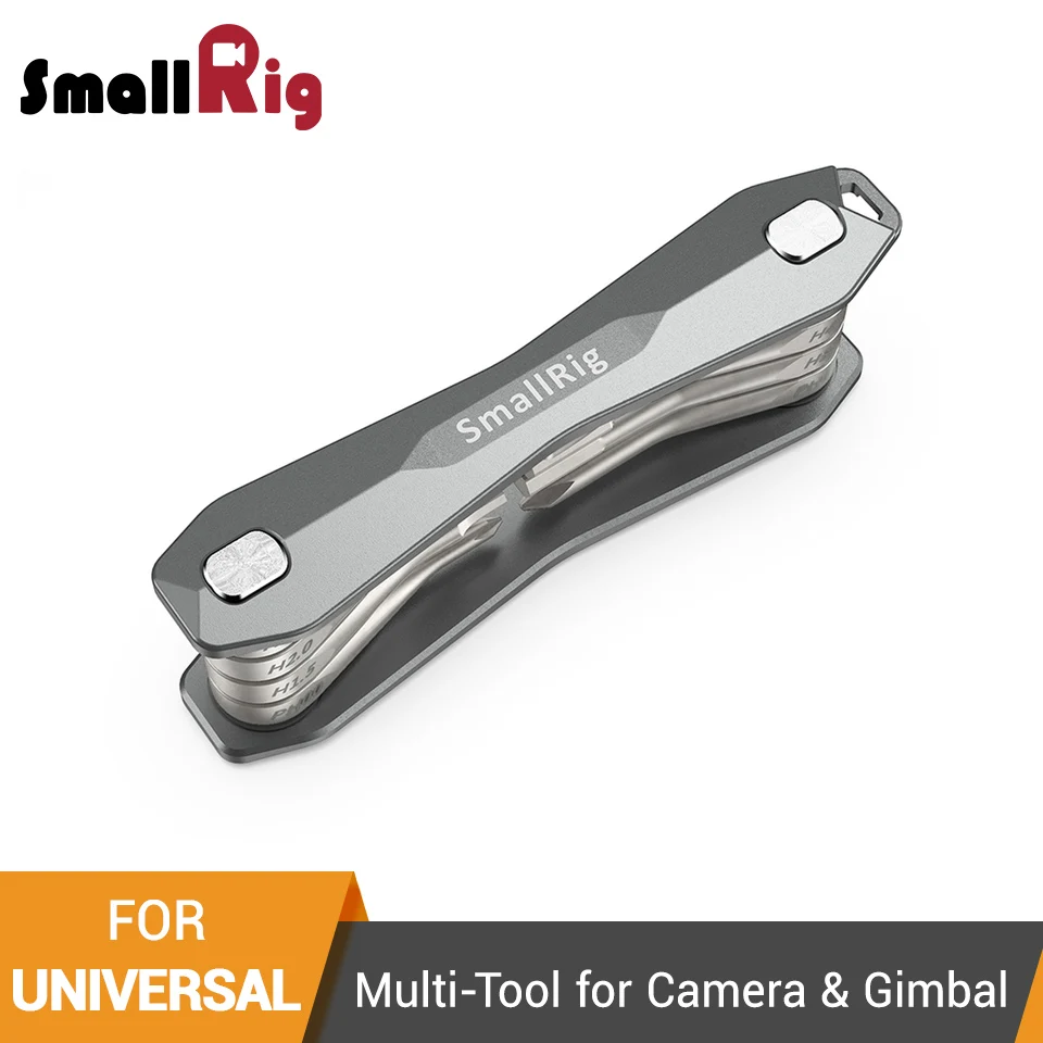 

SmallRig Multi-Tool for Camera and Gimbal Accessories Folding Screwdriver Set With Allen Wrenches/Phillips Head Screwdrives-2432