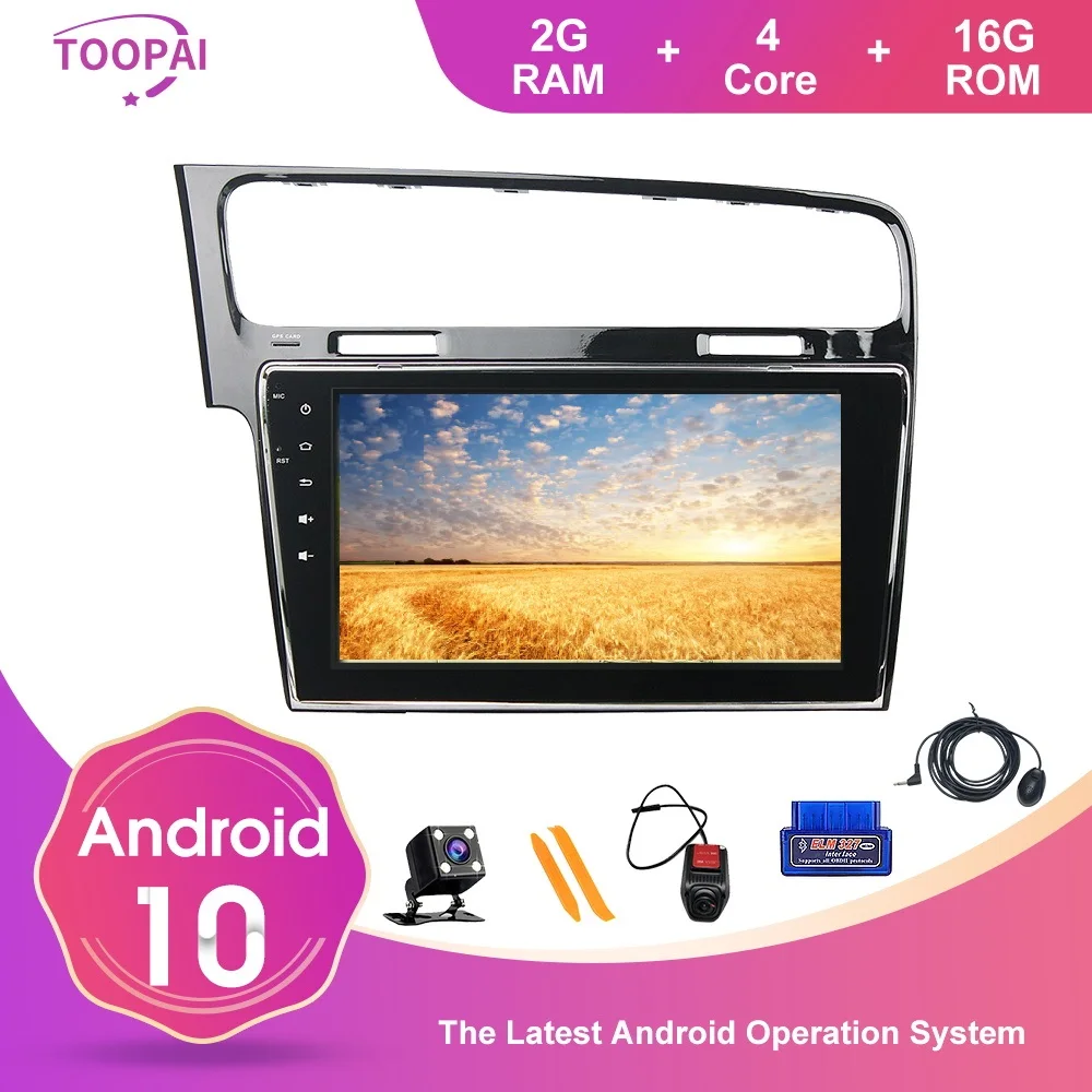 Автомобильный мультимедийный плеер TOOPAI стерео-система на Android 10 с GPS Hi-Fi HD IPS DSP для