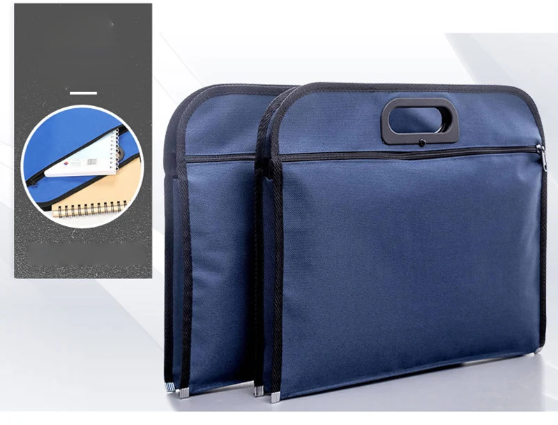 Porte-documents Professionnel Avec Fermeture éclair - Format A4 En Simili Cuir