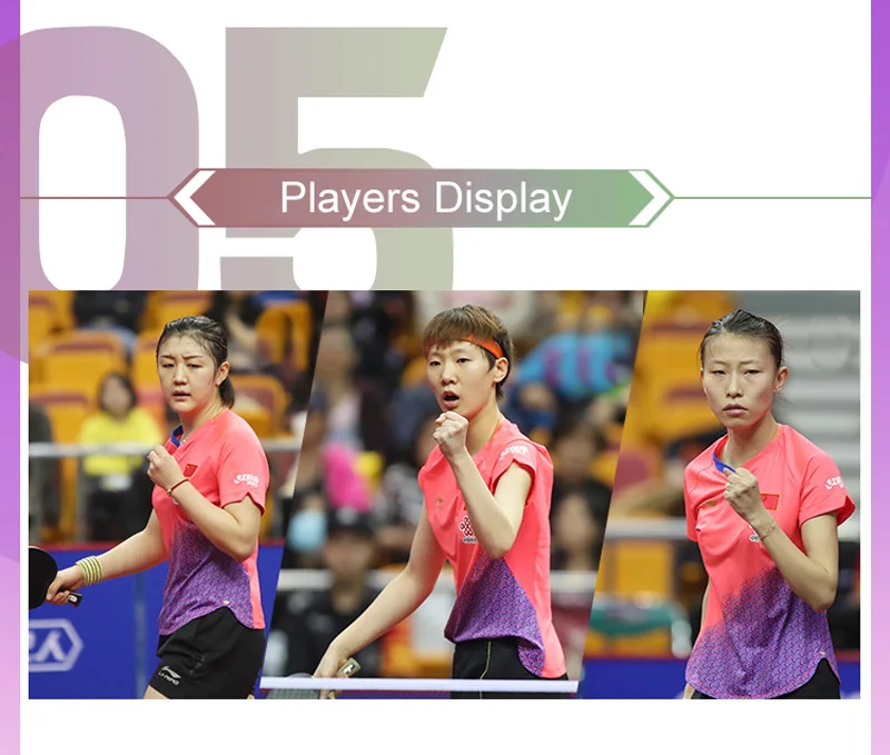 Li-Ning, женский костюм для соревнований по настольному теннису, футболка для сборной, сухая, дышащая подкладка, Спортивная футболка AAYP072 WTS1503