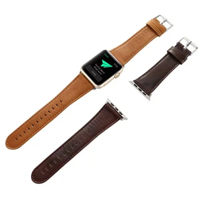 Отличный кожаный ремешок с цветочным узором для iwatch 5 4 3 2 1 Apple Watch 38 мм 42 40 44