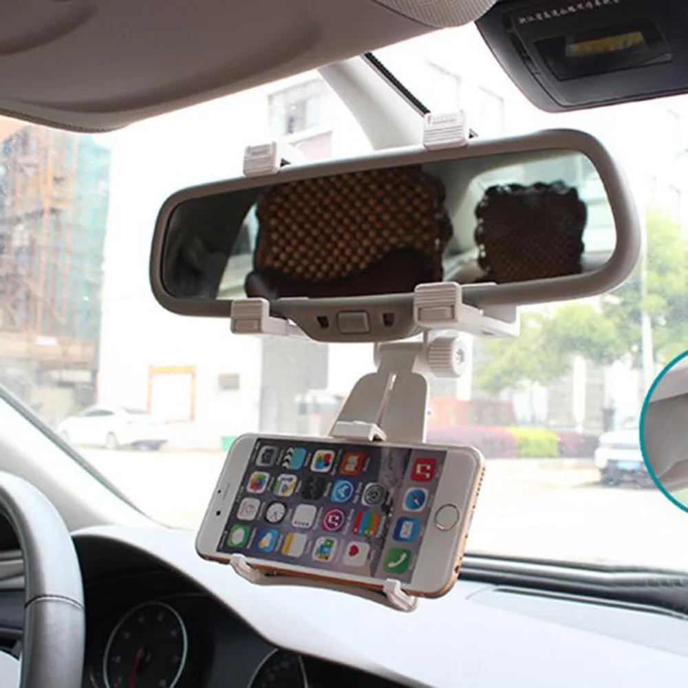 

Car Rearview Mirror Mount Holder Stand Cradle For Cell Phone GPS For Xiaomi For Huawei For Mp3 Mp4 40mm-80mm #20