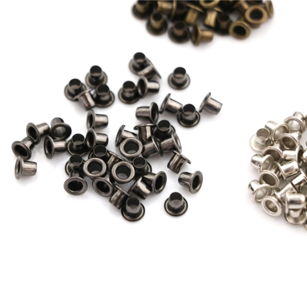 50Pcs Mini Eyelet Buttons for DIY Doll Belt Buckles Metal Buckle Snap Button Bag Shoes Clothes Sewing Accessories 1.5/2.0/2.5mm 2