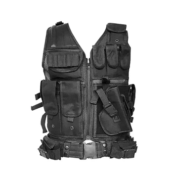 

Tactical Vest Hunting Molle Pouch Military Army Outdoor Mesh Stab-resistant Jacket Breathable Top Blouse Training Wear