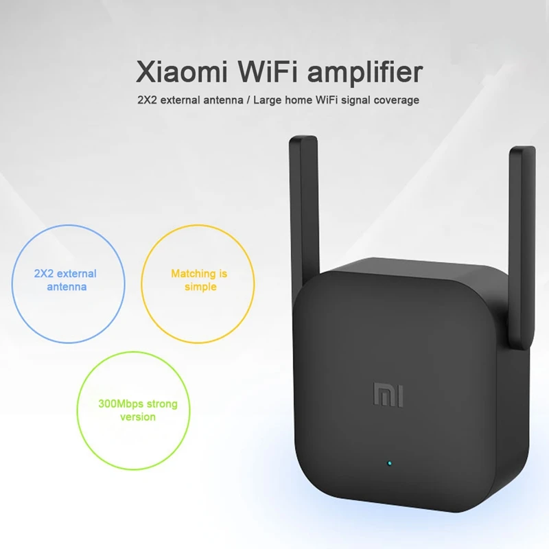 Global Version Xiaomi Mi WiFi Repeater Extender Pro 300M Xiaomi WiFi Pro Amplifier 2.4G Wifi Signal Extender Mi Wireless Router