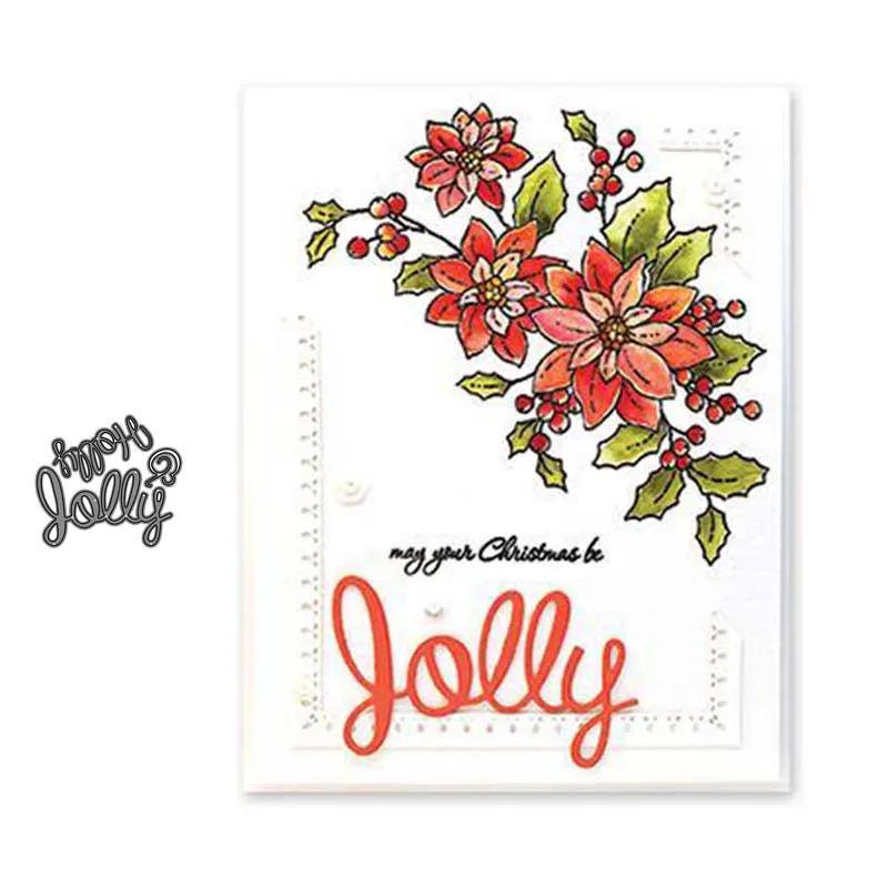 

Metal Cutting Dies Christmas letter Stencils New 2019 for DIY Scrapbooking Album Decorative Embossing Paper