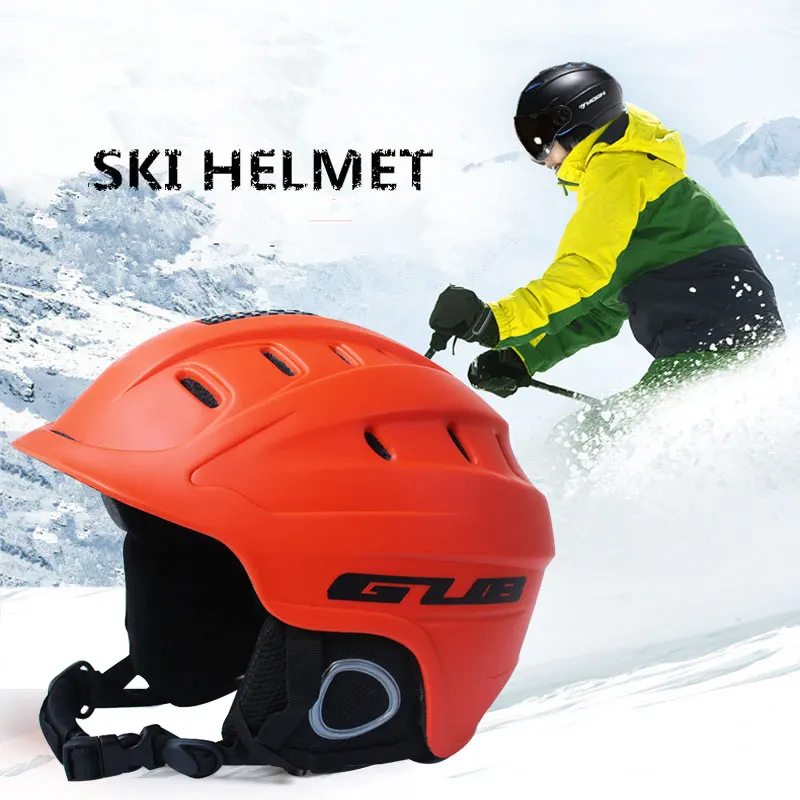 GUB Профессиональный сертификат СЕ ПК+ EPS взрослый лыжный шлем для мужчин женщин катание Скейтборд Сноуборд снежные виды спорта лыжный шлем