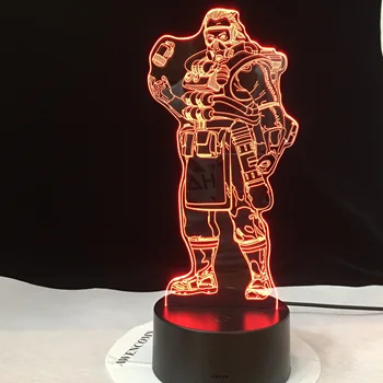

Battle Royale Led Party Night Light Illusion LED Lamps Legends Figure Nightlight Default Table Lamp Touch 3d Table Lamp