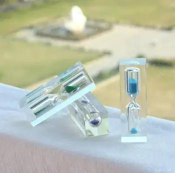 Online 100pcs Mini Colorful Sand Clock Hourglass Timer 3 Minutes For Children Brush Teeth Health Gift Home Decoration SN3026