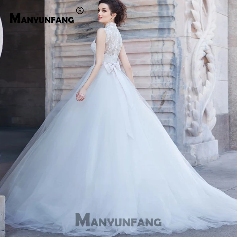Suknia Slubna Boho пуговицы белое свадебное платье пояса Hochzeit бальное платье с бантом свадебные платья для женщин