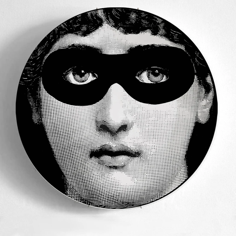 10 дюймов Fornasetti Тарелка настенная художественная тарелка Fornasetti ремесла керамическая домашняя декоративная тарелка rosenthal Piero Fornasetti - Цвет: 34