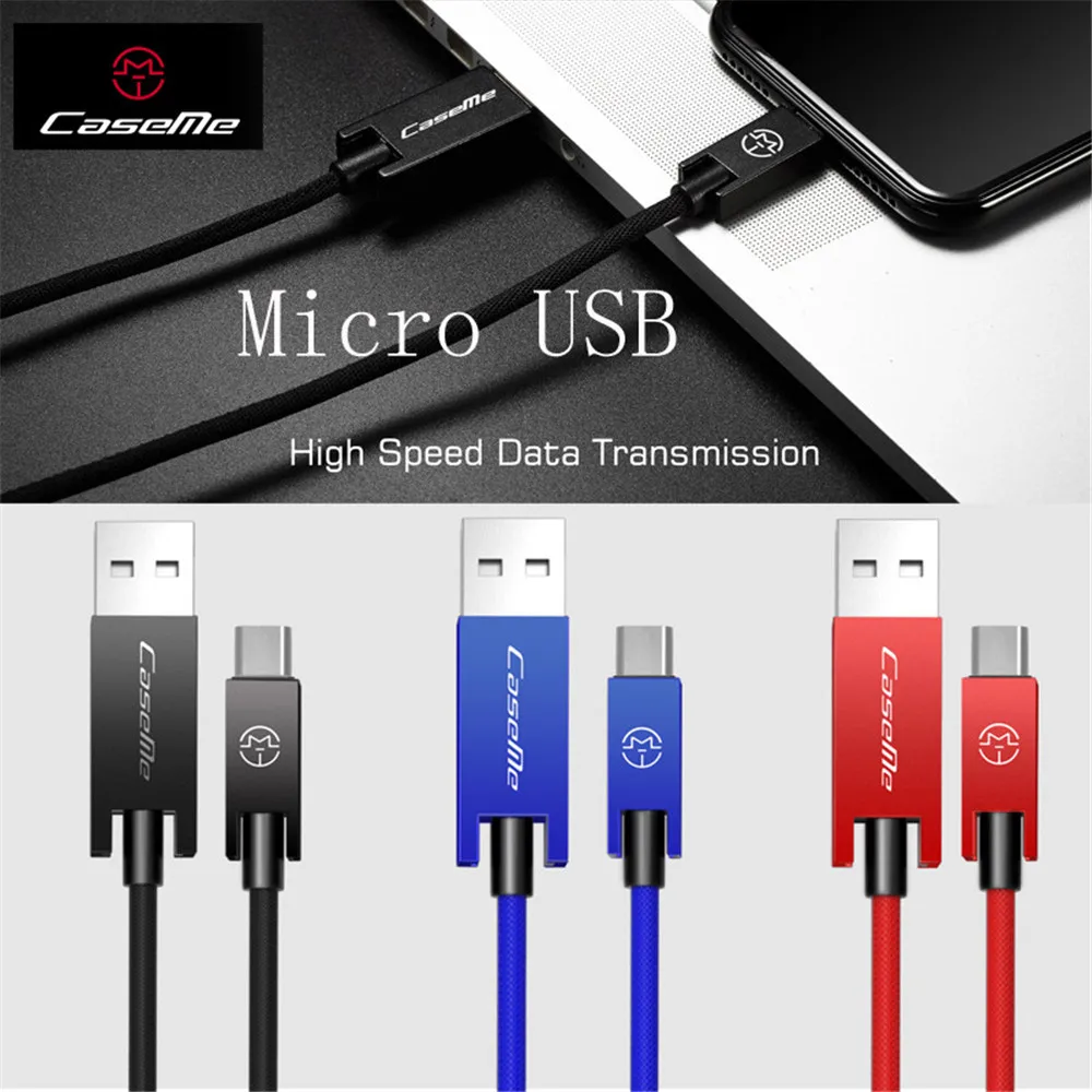Caseme роскошный подлинный Android Micro к USB синхронизации данных зарядный быстрый
