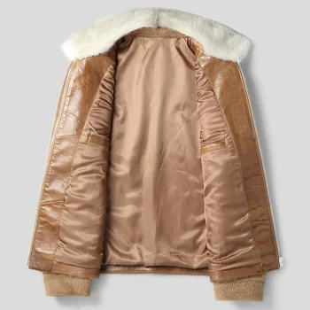 

Wool Coat Men Vicugna Jacket Short Korean Overcoat Mink Fur Collar Mens Coats and Jackets Erkek Kaban F-XK-8919 KJ1429