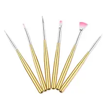 7 шт 2 цвета ногтей искусство щетка для декора набор инструментов DIY живопись ручка ногти советы