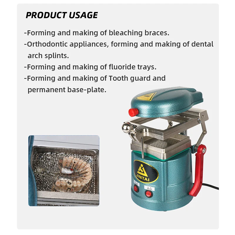 220V 1000W Vacuum Forming Machine Dental Materials Laminator Making Orthodontic Retainers Dental Vacuum Forming Molding Machine