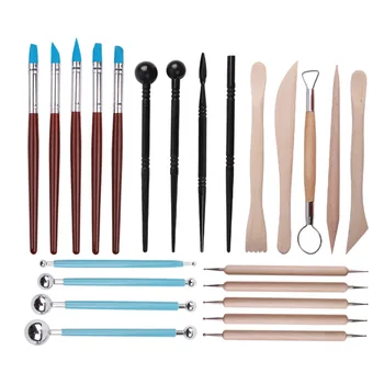 

23 Pieces Ball Stylus Dotting Tools Set Clay Pottery Carving Modeling Tools Embossing Sculpting Set for Beginners or Experts