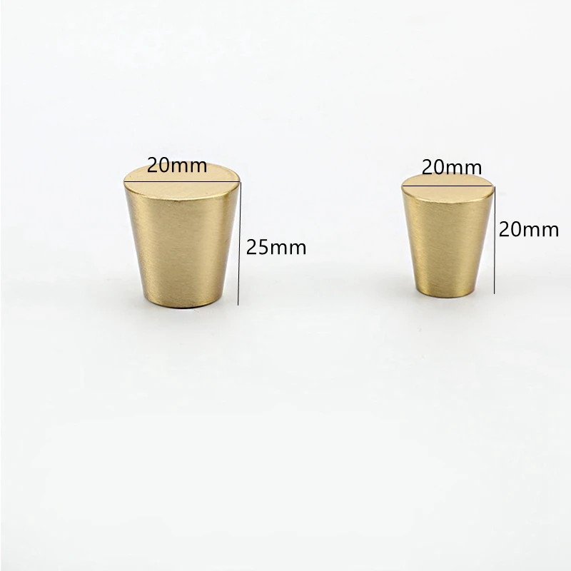 Brushed Brass Kitchen Cabinet Knobs Handles Gold Drawer Dresser Knobs Furniture Cupboard Closet Door Handles-1Pack