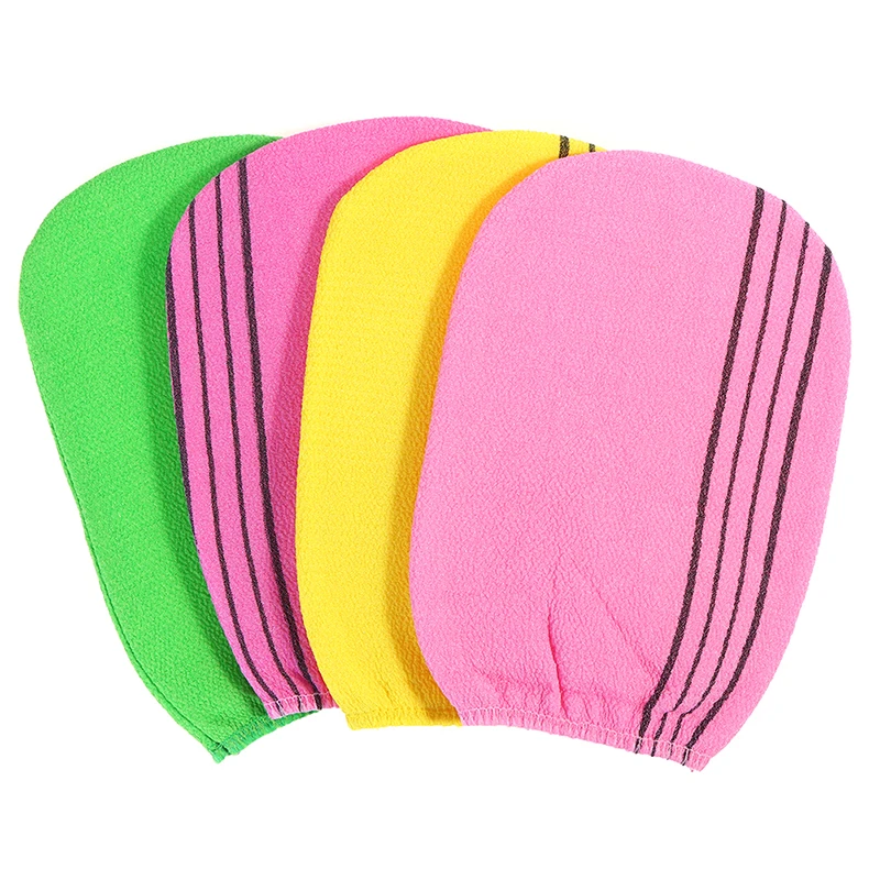 4pcs/set Doublesided Towel Korean Exfoliating Bath Washcloth Shower