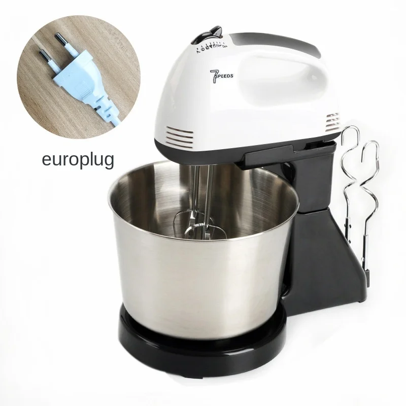 110 V to 220 V Electric Household Desktop Egg Cream and Batter Handheld Hand Mixer Milk Frother Stand Mixer Food Mixer